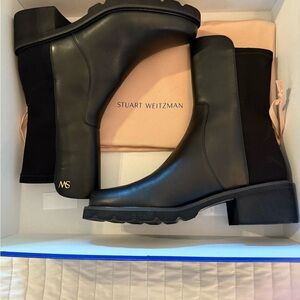 Stuart Weitzman Black Chelsea Boots